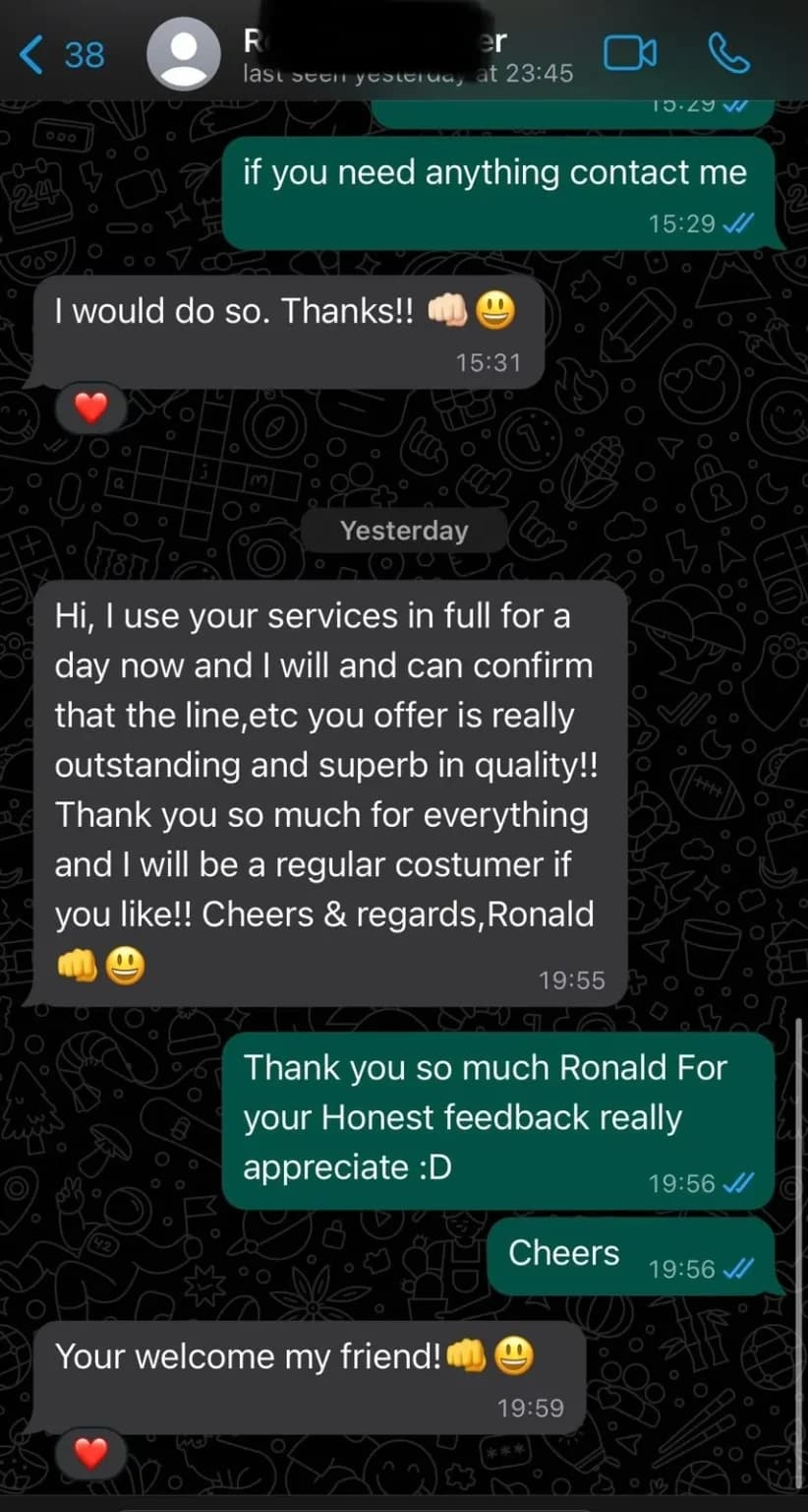 Screenshot of a customer review 4