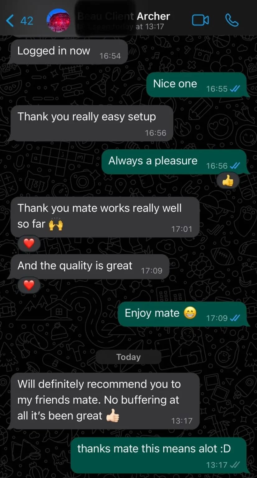 Screenshot of a customer review 5